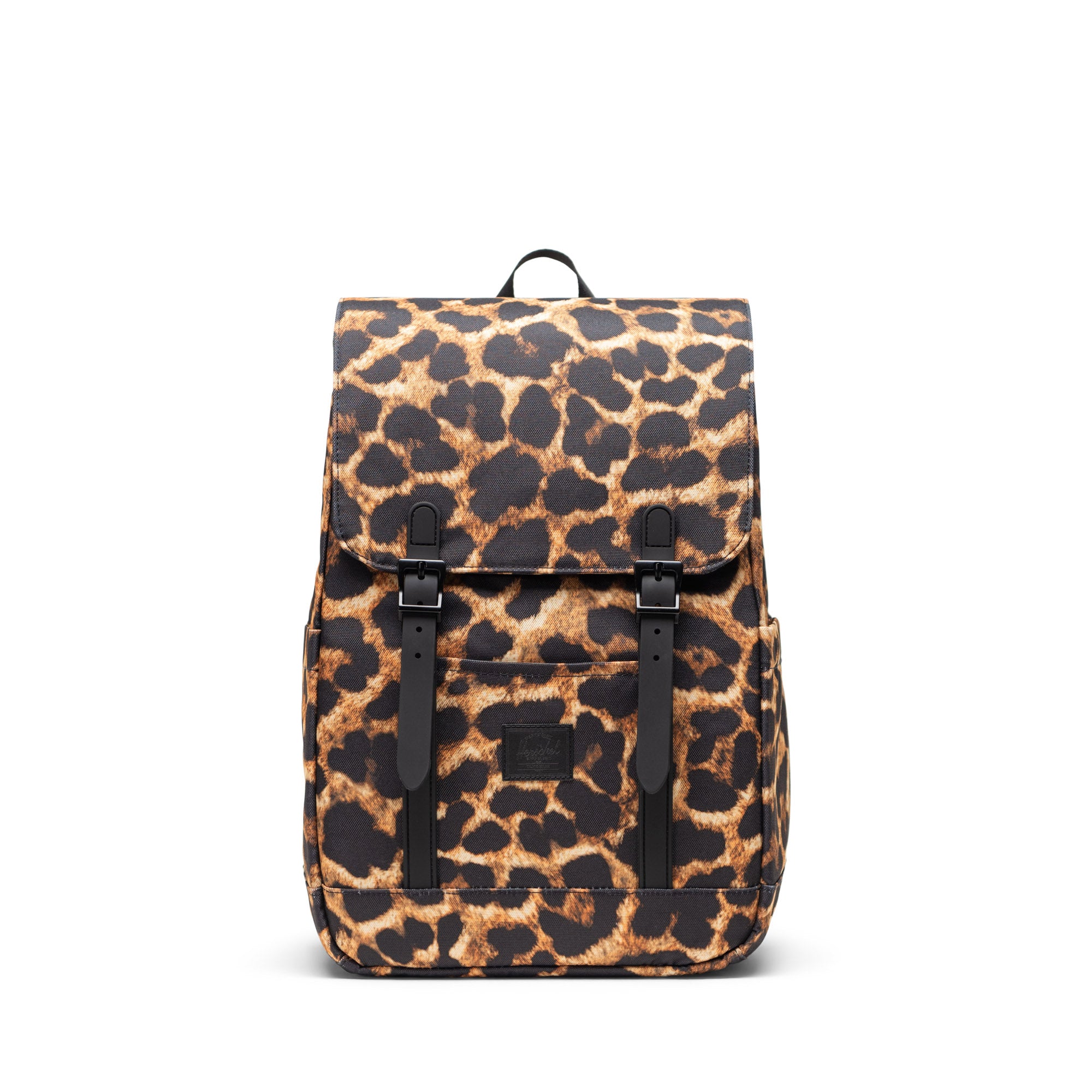 Açık Digi Leopard Herschel Retreat Küçük Boy Su İtici Kumaş Sırt Çantası, 14" Laptop Uyumlu, 17 L